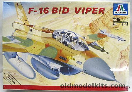 Italeri 1/48 General Dynamics F-16 B / D Viper Two-Seater - USAF / Norway / Israel, 848 plastic model kit